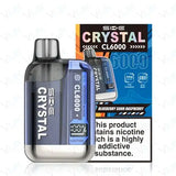 Crystal SKE CL6000, Flavour 6k puffs pre-filled pod kit, 2% Nic, Rechargeable c type port