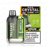 Crystal SKE CL6000, Flavour 6k puffs pre-filled pod kit, 2% Nic, Rechargeable c type port