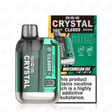 Crystal SKE CL6000, Flavour 6k puffs pre-filled pod kit, 2% Nic, Rechargeable c type port